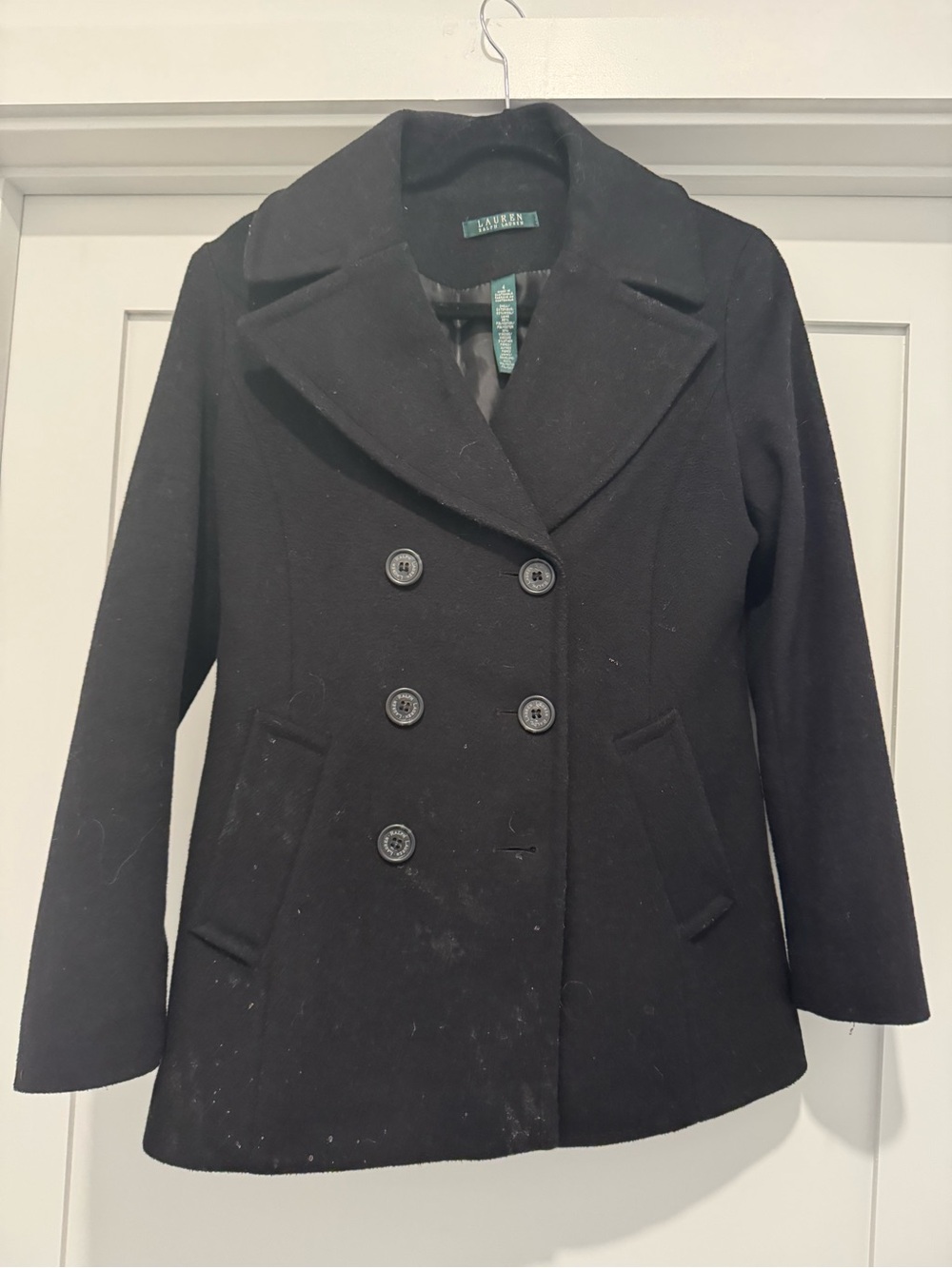 Lauren Ralph Lauren Black Peacoat
